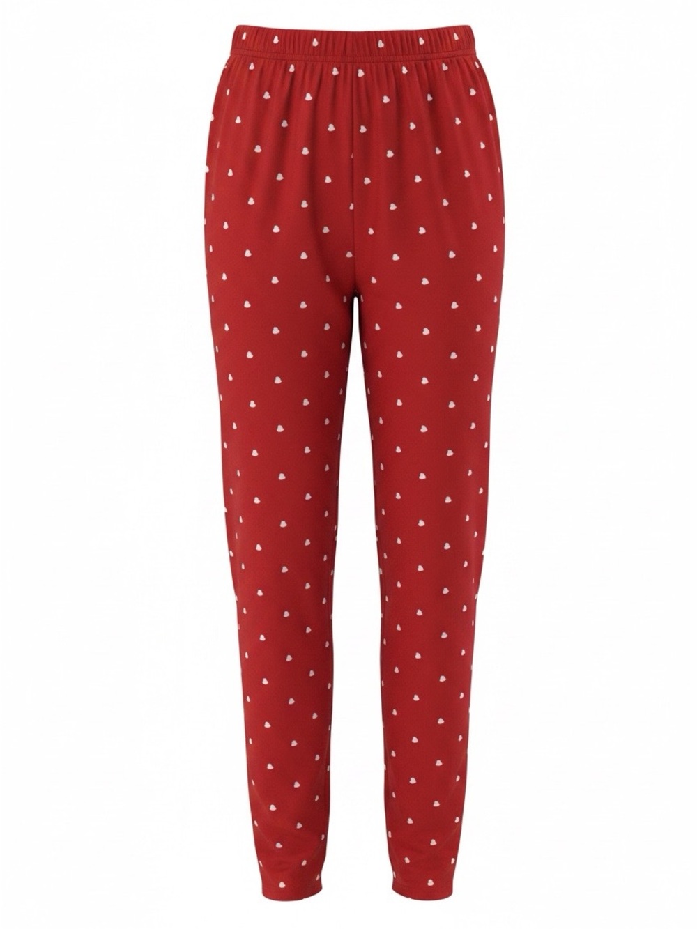 LuLaRoe Red and Pink Heart Print Leggings